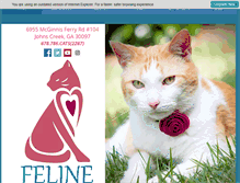 Tablet Screenshot of felinewellnesscenter.com